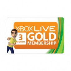 Карта оплаты Xbox Live Gold 3 месяца
